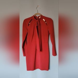 Oh My Love dark red dress with cutouts NWT size M